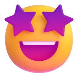 star-struck Discord emoji PNG