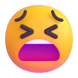 tired face Discord emoji PNG