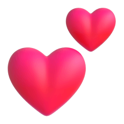 two hearts Discord emoji PNG
