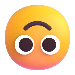 upside-down face Discord emoji PNG