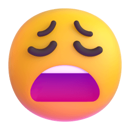 weary face Discord emoji PNG