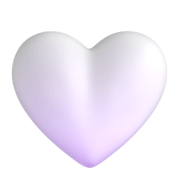 white heart Discord emoji PNG
