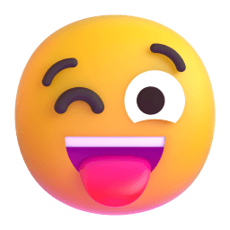winking face with tongue Discord emoji PNG