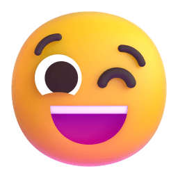 winking face Discord emoji PNG