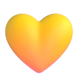 yellow heart Discord emoji PNG