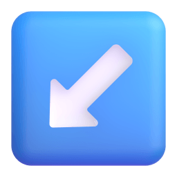 down-left arrow Discord emoji PNG