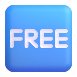 FREE button Discord emoji PNG