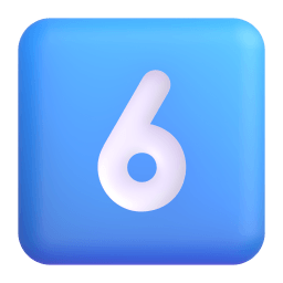 keycap: 6 Discord emoji PNG