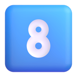 keycap: 8 Discord emoji PNG