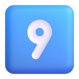 keycap: 9 Discord emoji PNG