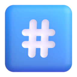 keycap: hash Discord emoji PNG