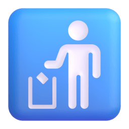 litter in bin sign Discord emoji PNG