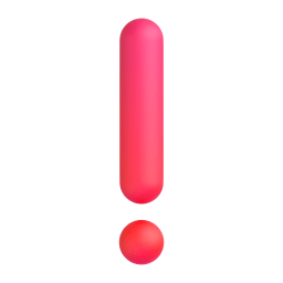 red exclamation mark Discord emoji PNG