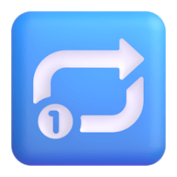 repeat single button Discord emoji PNG