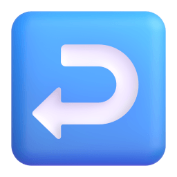 right arrow curving left Discord emoji PNG