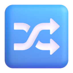 shuffle tracks button Discord emoji PNG
