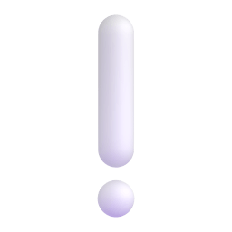 white exclamation mark Discord emoji PNG