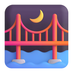 bridge at night Discord emoji PNG