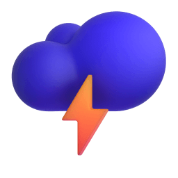cloud with lightning Discord emoji PNG