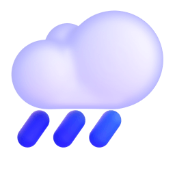 cloud with rain Discord emoji PNG