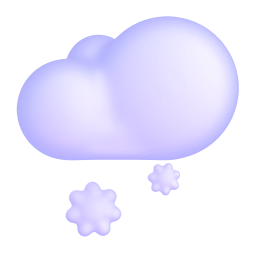 cloud with snow Discord emoji PNG