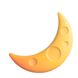 crescent moon Discord emoji PNG