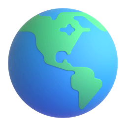 globe showing Americas Discord emoji PNG