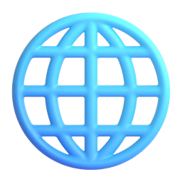 globe with meridians Discord emoji PNG