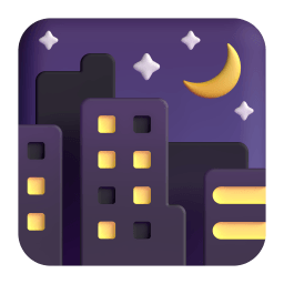 night with stars Discord emoji PNG