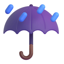 umbrella with rain drops Discord emoji PNG