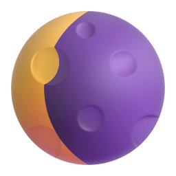 waning crescent moon Discord emoji PNG