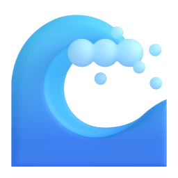 water wave Discord emoji PNG