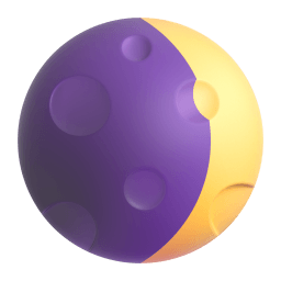 waxing crescent moon Discord emoji PNG